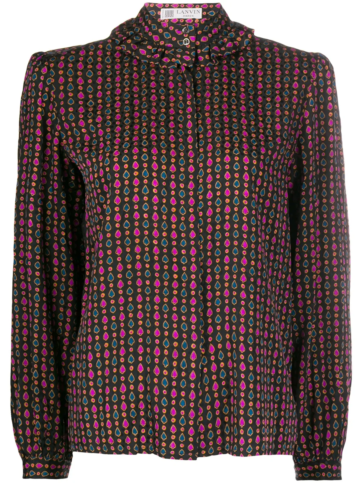 Lanvin Pre-Owned カードデックス柄プリントシャツ - 画像1