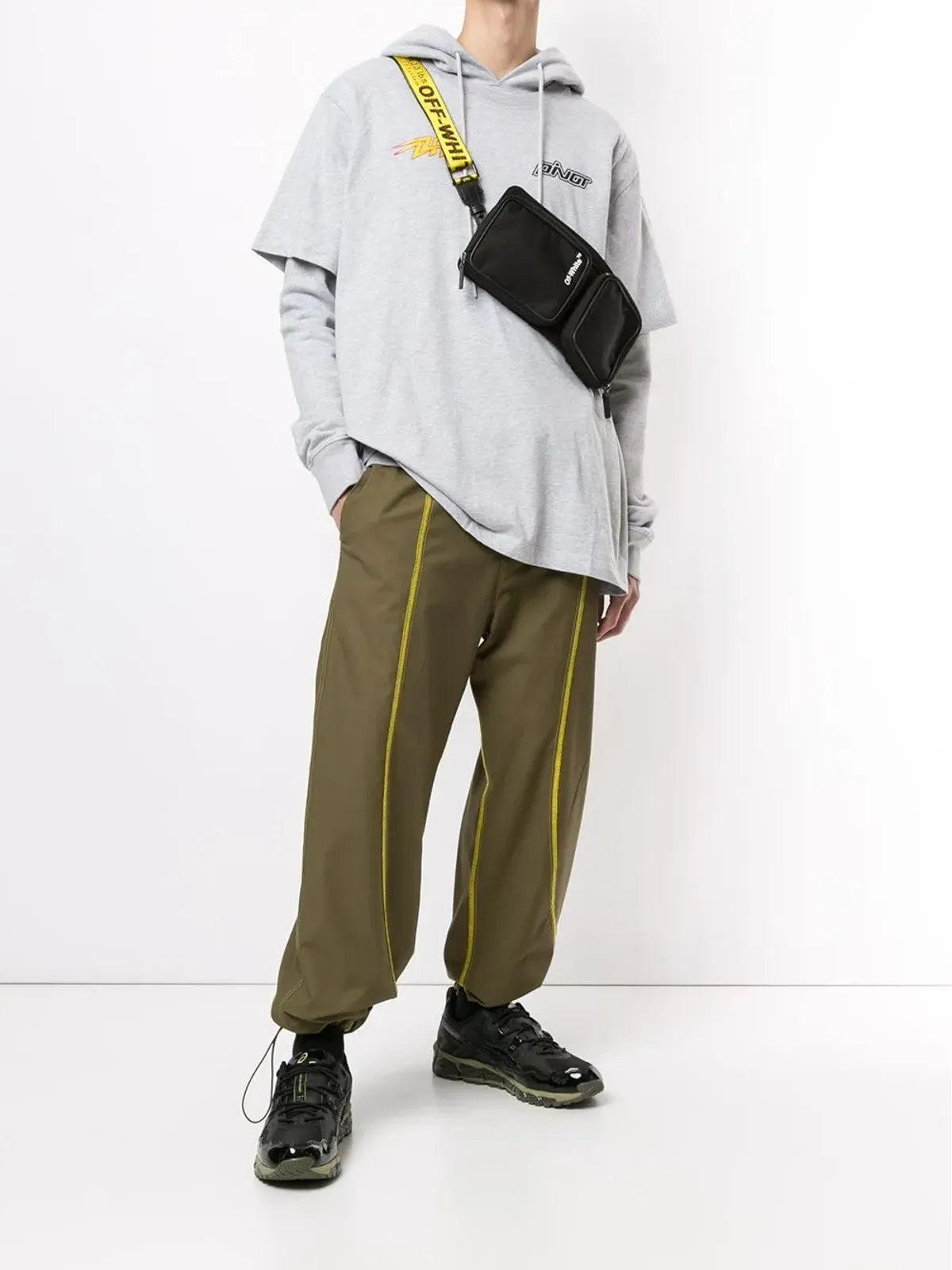 Off-White Pivot コットン フード付きパーカー - 画像2