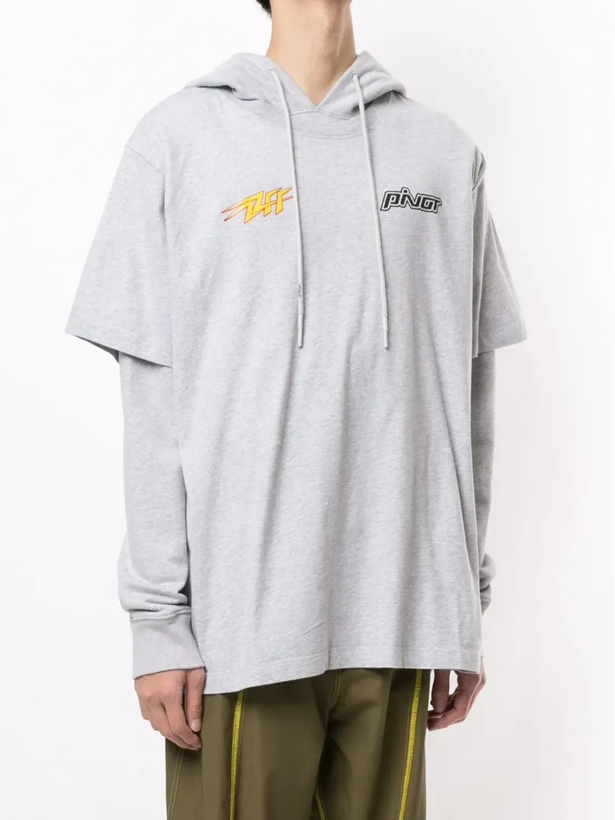 Off-White Pivot コットン フード付きパーカー - 画像3