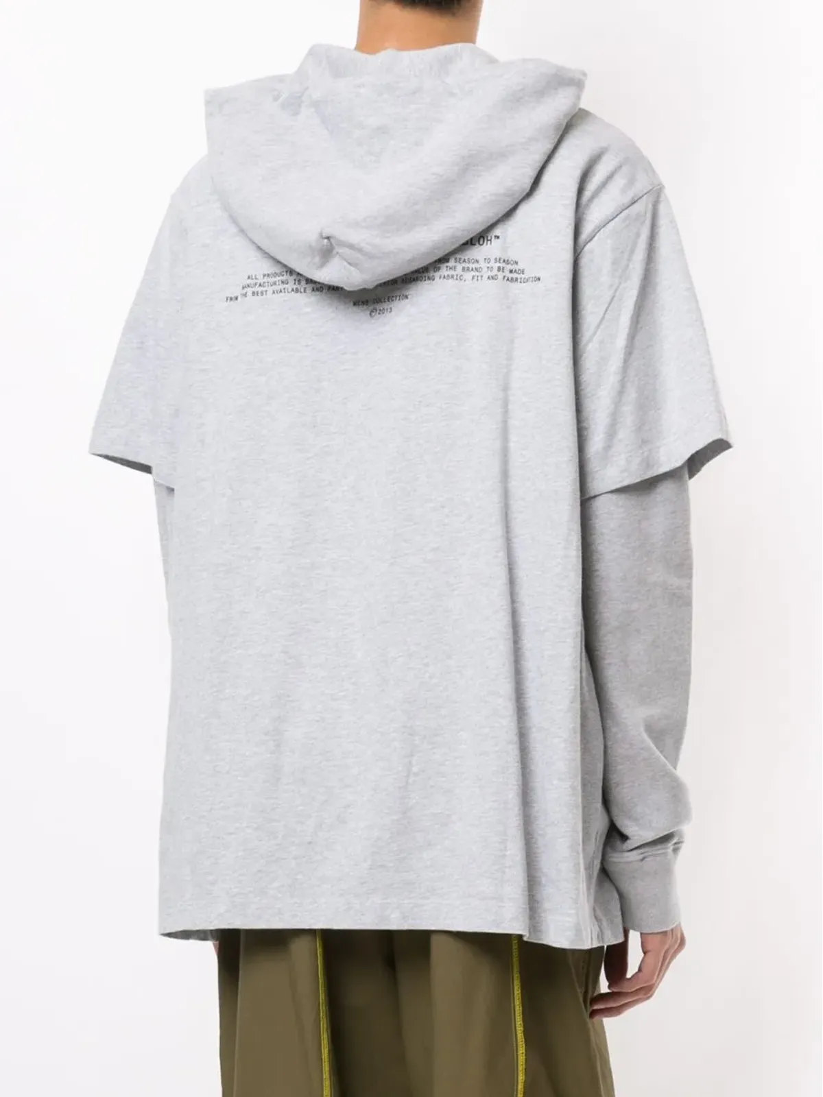 Off-White Pivot コットン フード付きパーカー - 画像4