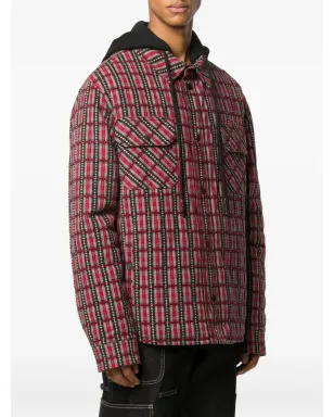Off-White チェック柄フード付きジャケット - サムネイル4