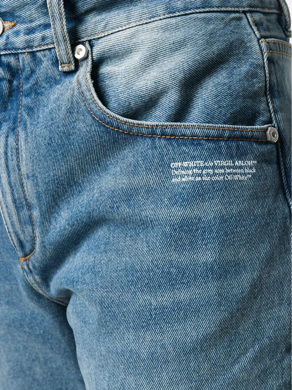 Off-White ルーズフィットジーンズ ブルー - 画像5