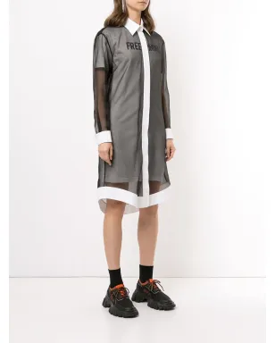 Off-White フリー Winonaプリント シャツドレス - ブラック - サムネイル3