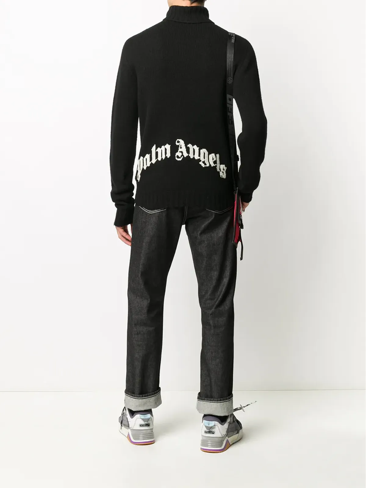 Palm Angels ロゴ タートルネック ジャンパー - 画像2