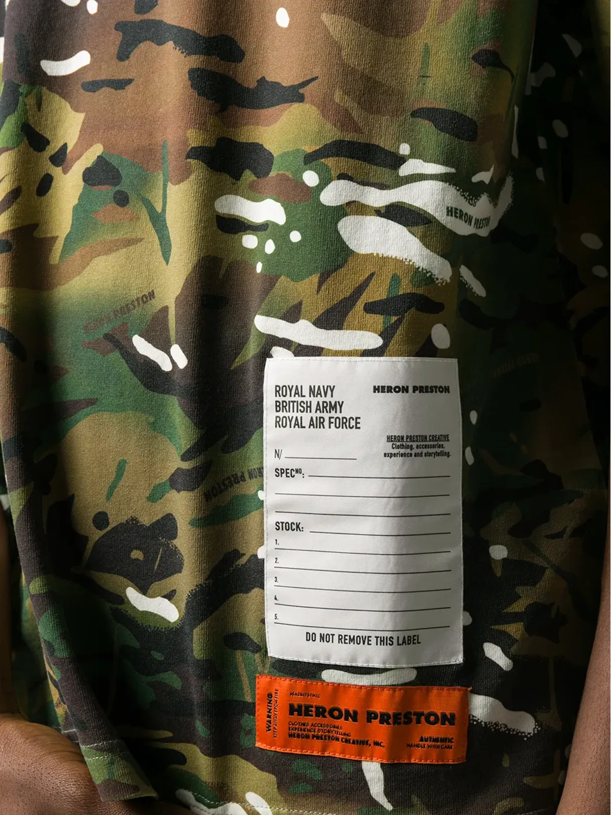 Heron Preston camouflage print T-shirt - Green - 画像5