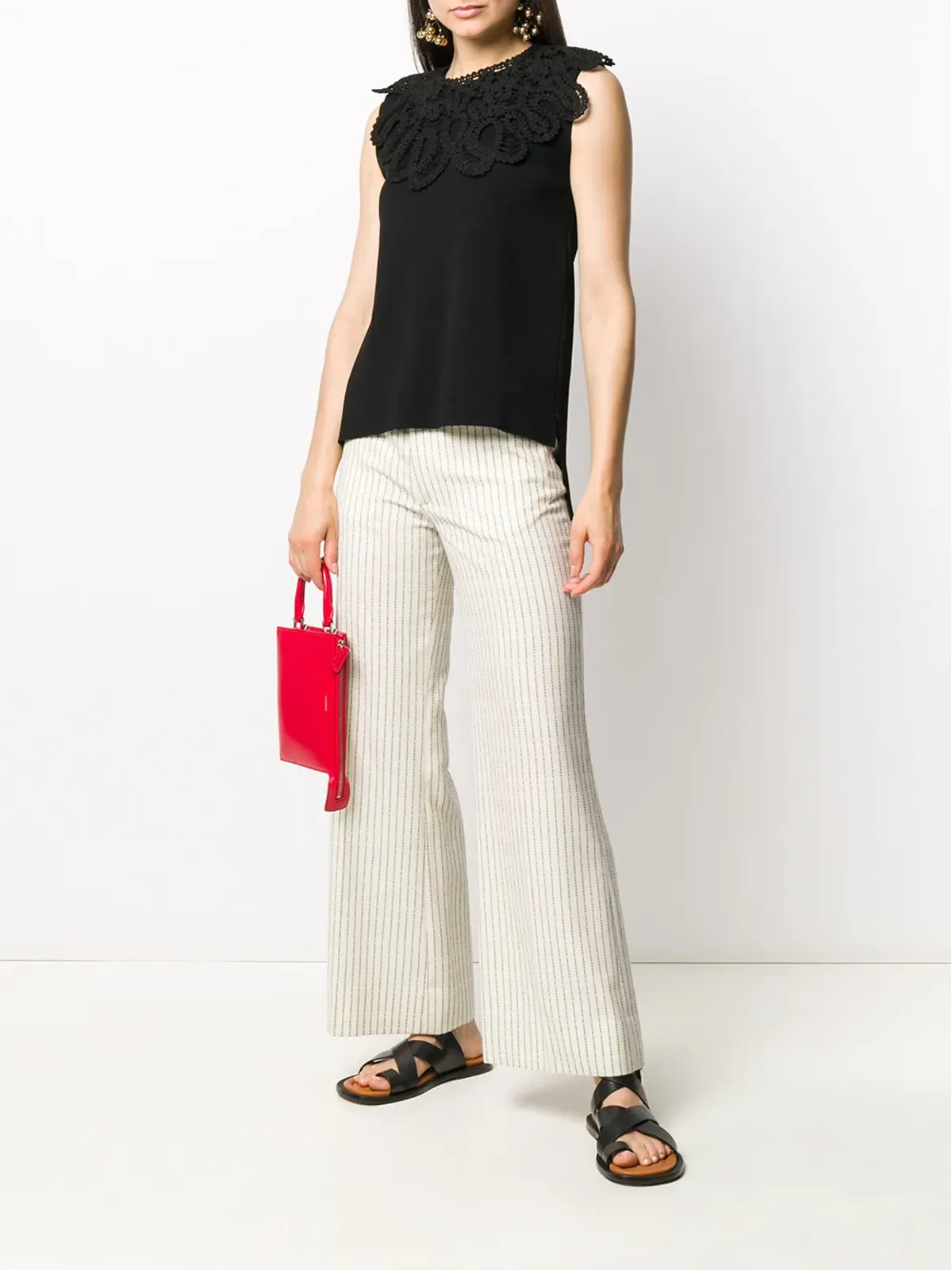 Jil Sander 刺繍入りノースリーブトップス - 画像2