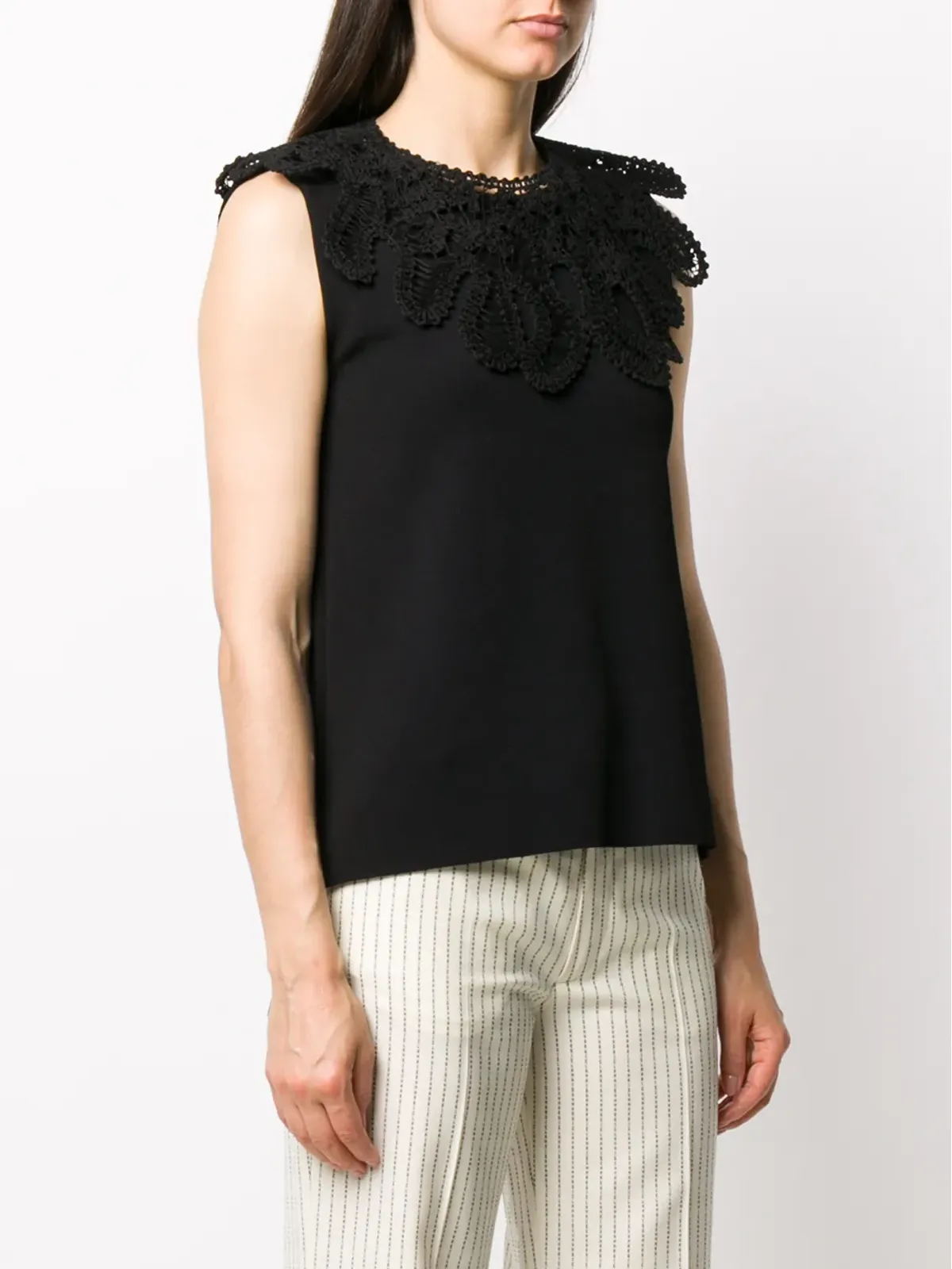 Jil Sander 刺繍入りノースリーブトップス - 画像3
