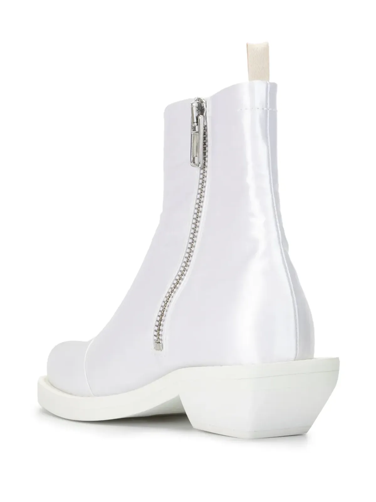 MM6 Maison Margiela サテン アンクルブーツ - 画像3