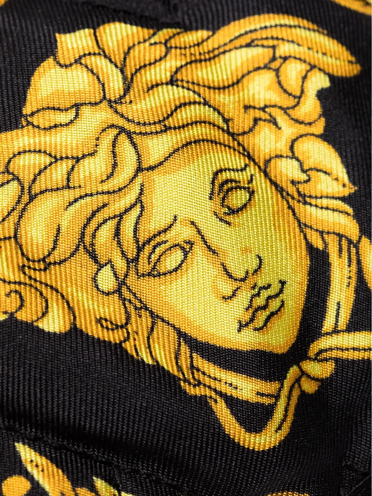 Versace Crete de Fleur スリープマスク - ブラック - 画像2