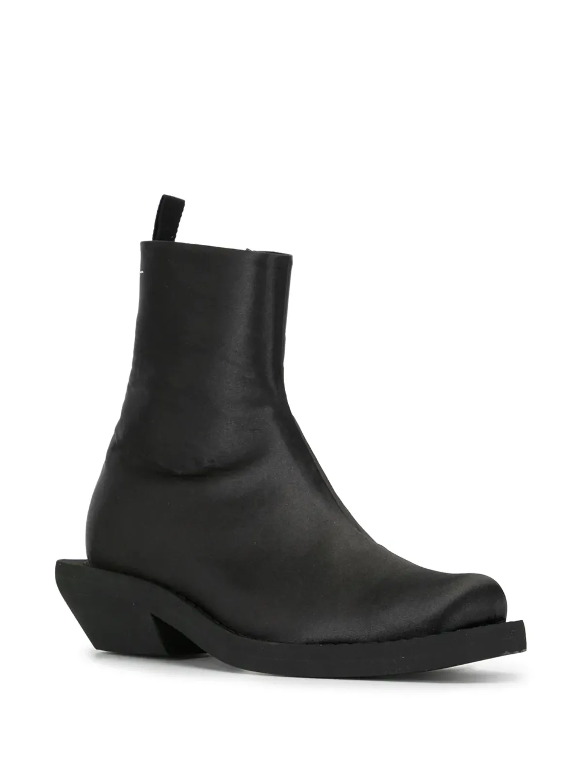MM6 Maison Margiela 黒のアンクルブーツ - 画像2
