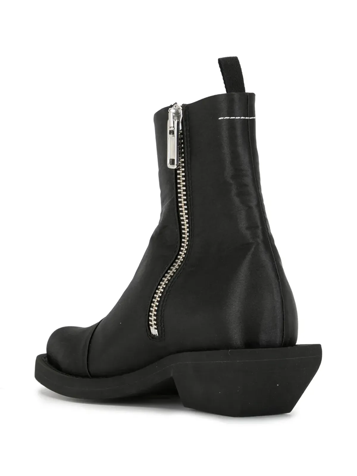 MM6 Maison Margiela 黒のアンクルブーツ - 画像3
