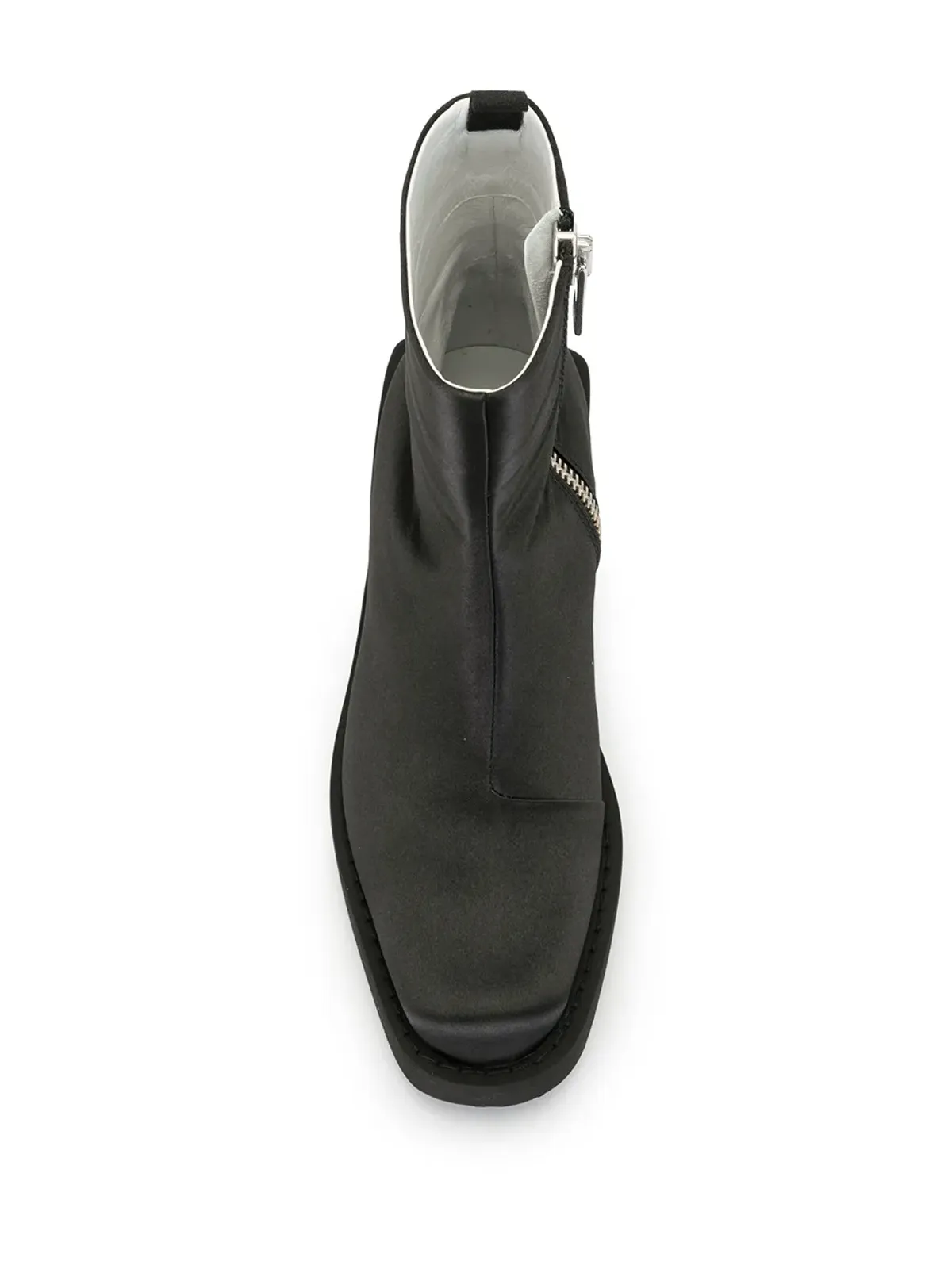 MM6 Maison Margiela 黒のアンクルブーツ - 画像4