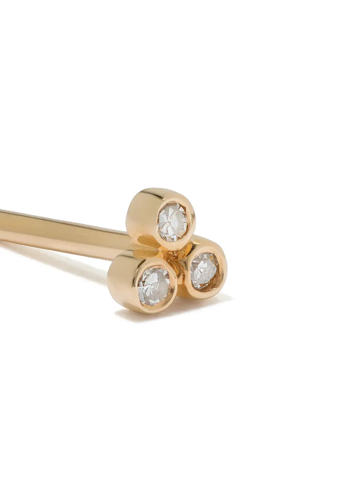 Maria Black 14K イエローゴールド トライアッド ダイヤモンド スタッド ピアス - 画像3