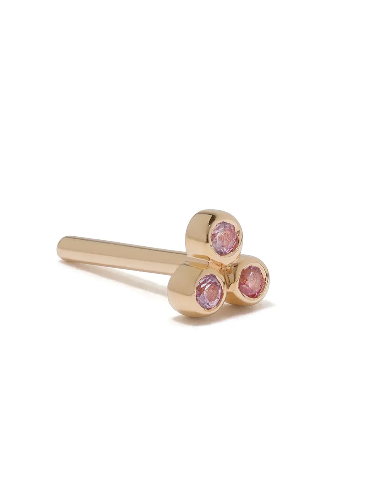 Maria Black 14kt イエローゴールド トライアド ピンクサファイア スタッド - 画像3