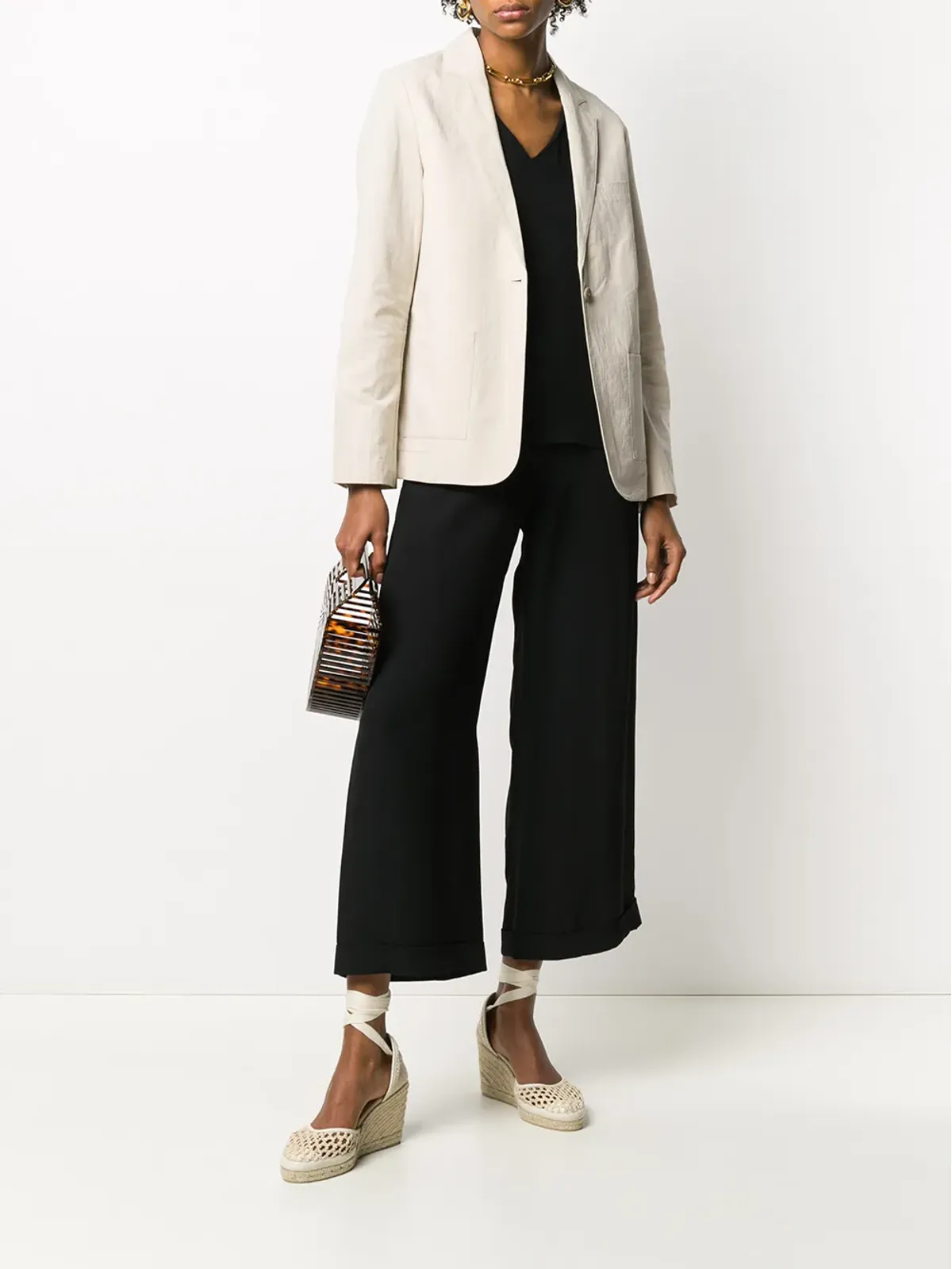 A.P.C. VネックリラックスフィットTシャツ - 画像2