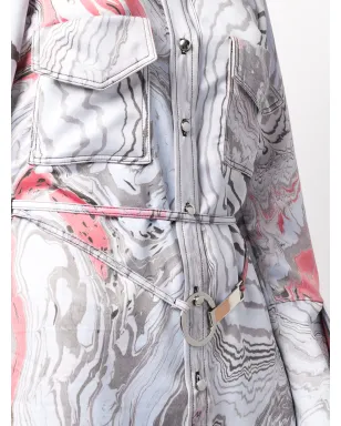 Thebe Magugu すみながしタイダイプリント シャツドレス - サムネイル5