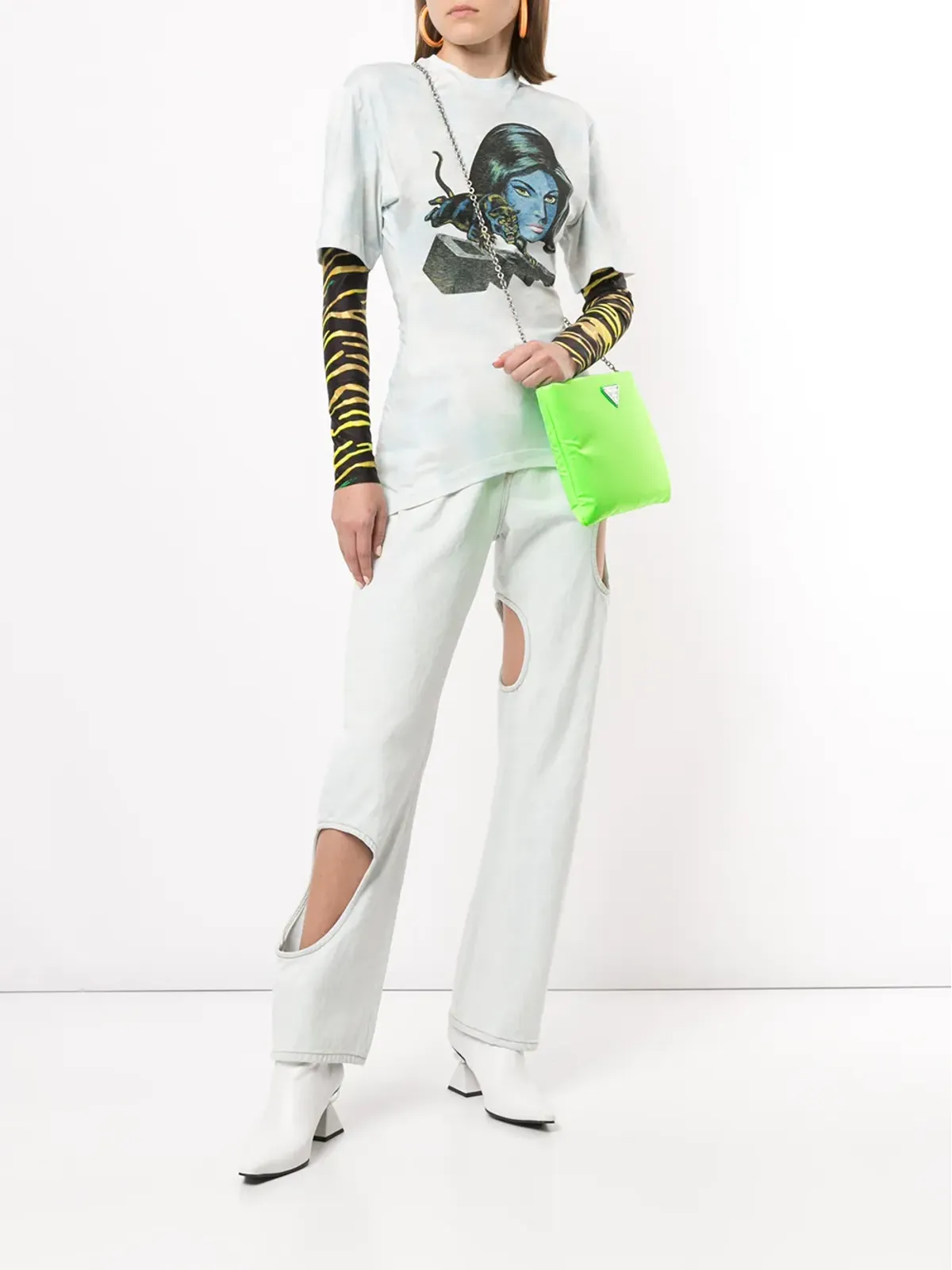 Off-White タイダイ パンサー Tシャツ - 画像2