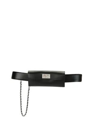 CHANEL Vintage 2003 2.55 ベルトバッグ（ブラック） - サムネイル1