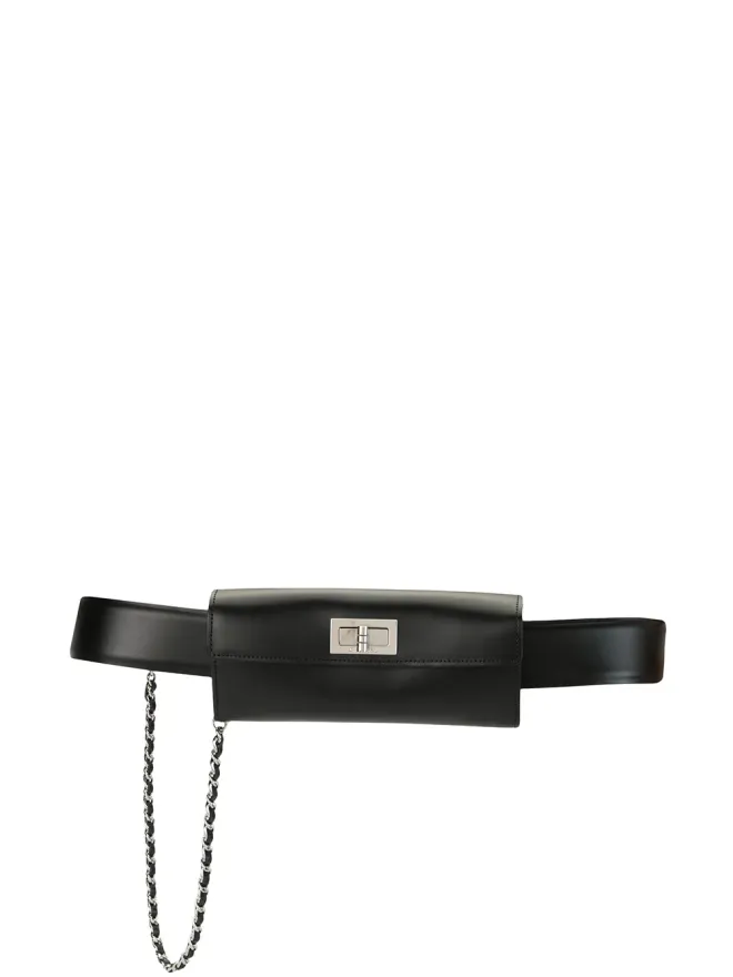 CHANEL Pre-Owned CHANEL Vintage 2003 2.55 ベルトバッグ（ブラック）の商品画像