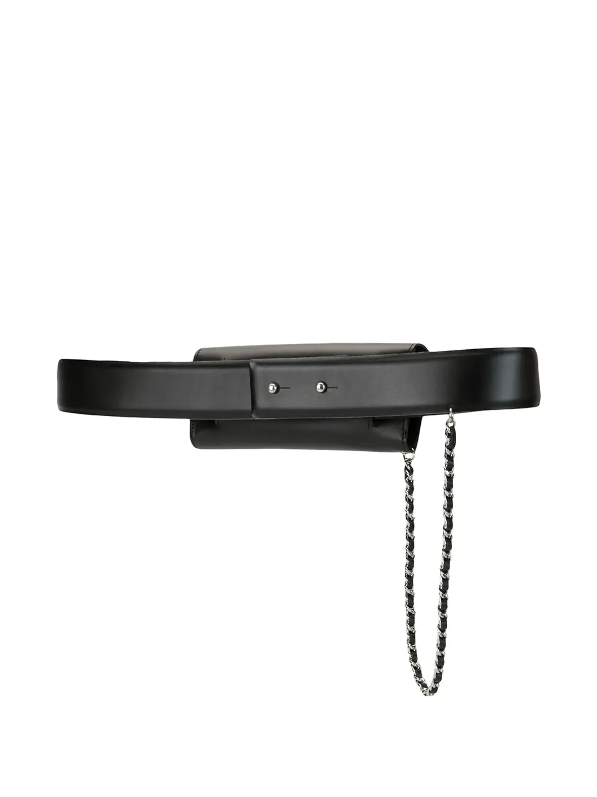 CHANEL Vintage 2003 2.55 ベルトバッグ（ブラック） - 画像3