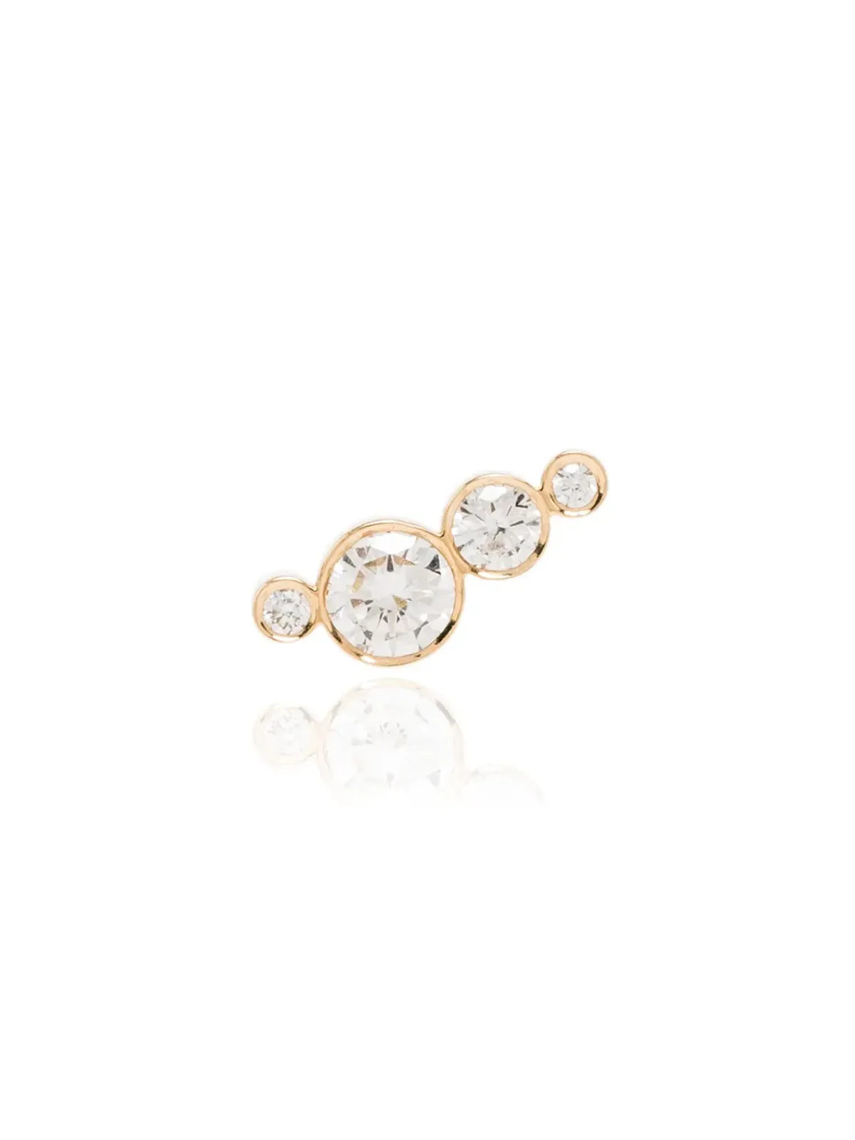 Sophie Bille Brahe フラコン・シングルダイヤモンド ピアス - 画像1