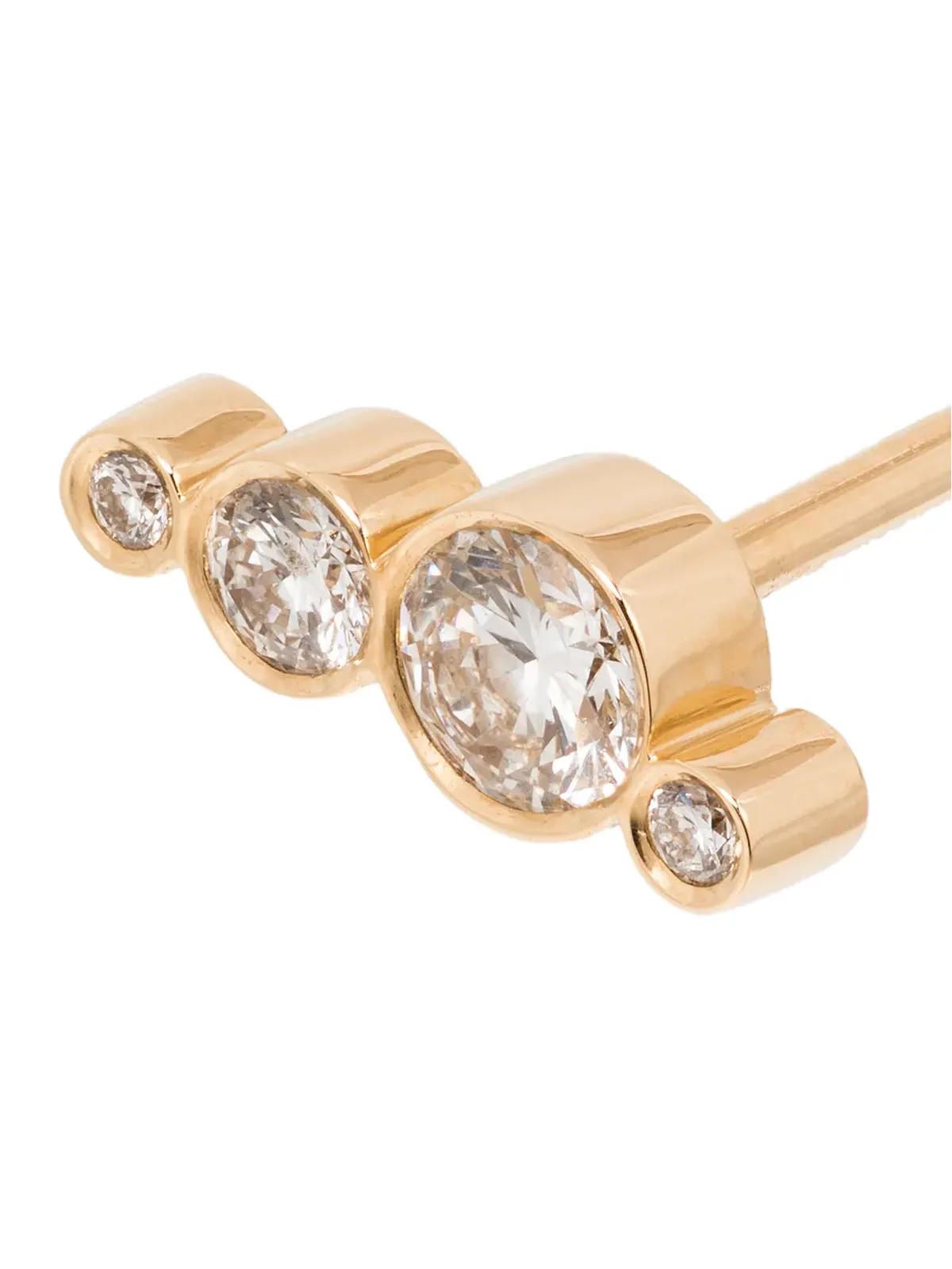 Sophie Bille Brahe フラコン・シングルダイヤモンド ピアス - 画像3
