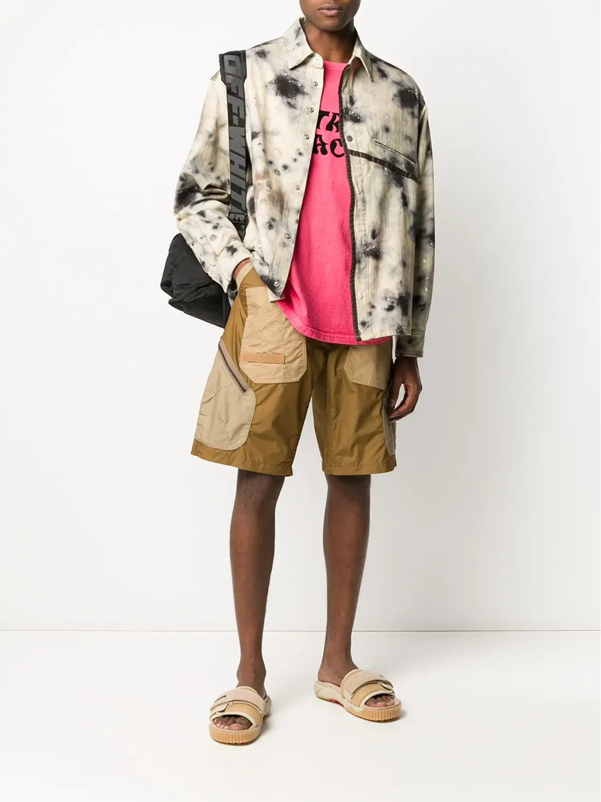 A-COLD-WALL* x Diesel Red Tag stain-print ライトウェイトジャケット - ニュートラルズ - 画像2