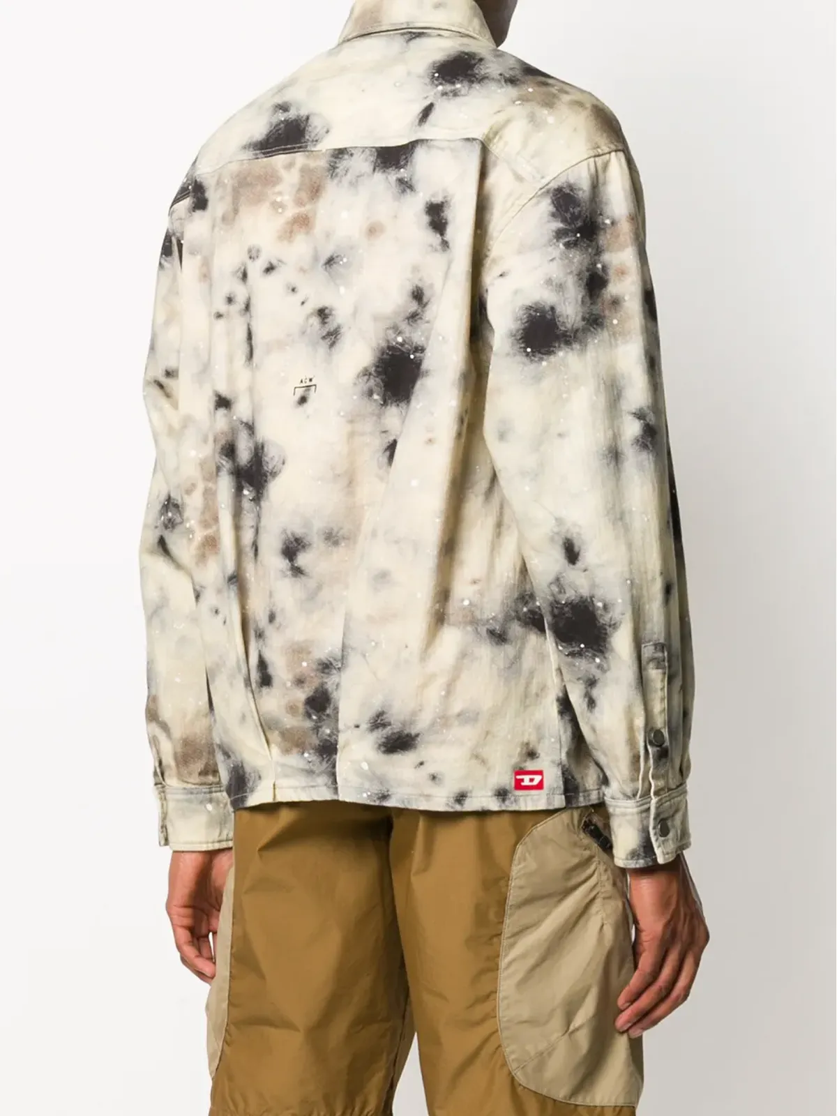 A-COLD-WALL* x Diesel Red Tag stain-print ライトウェイトジャケット - ニュートラルズ - 画像4