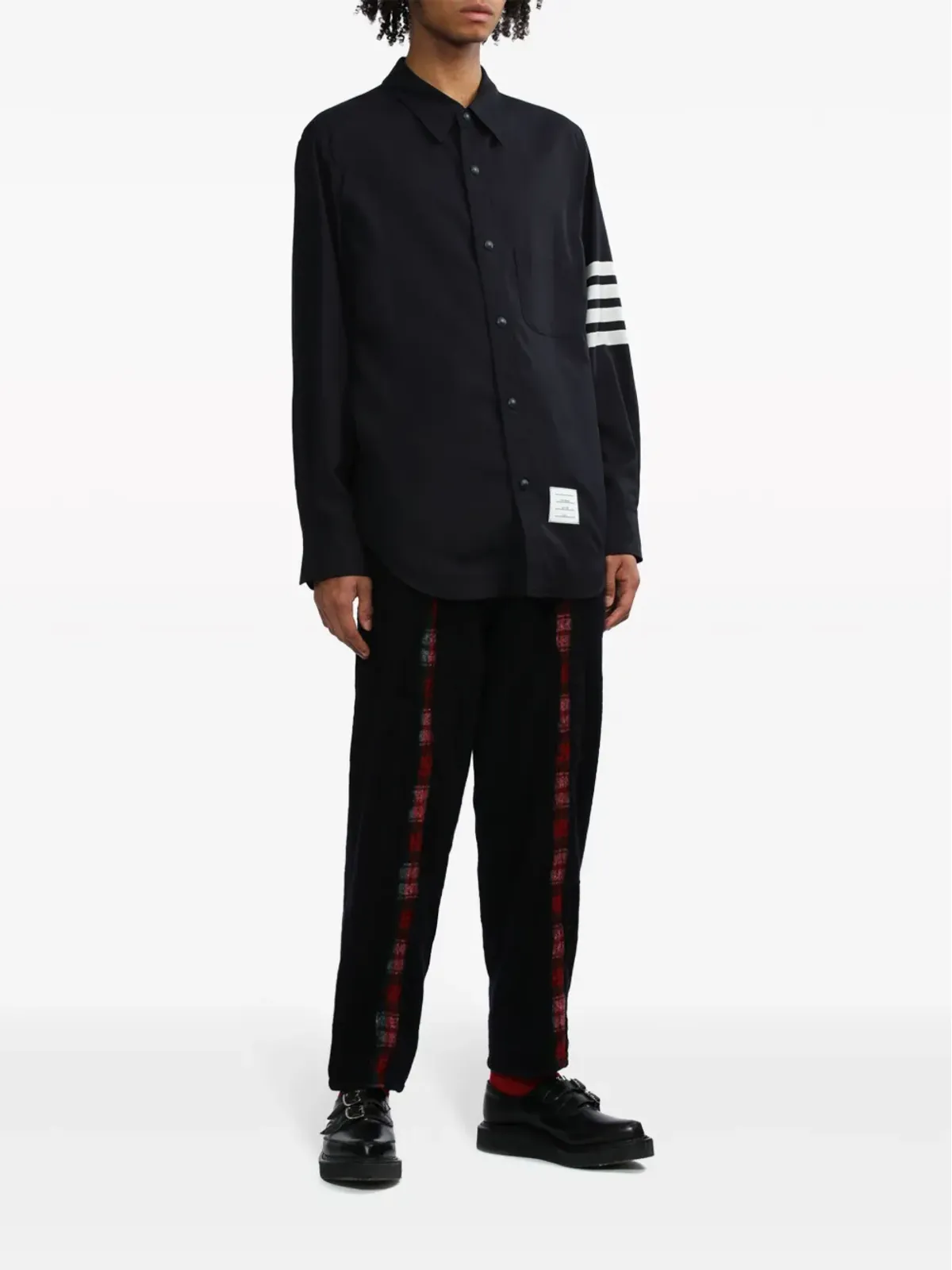 Thom Browne 4-Bar袖シャツ - 画像2