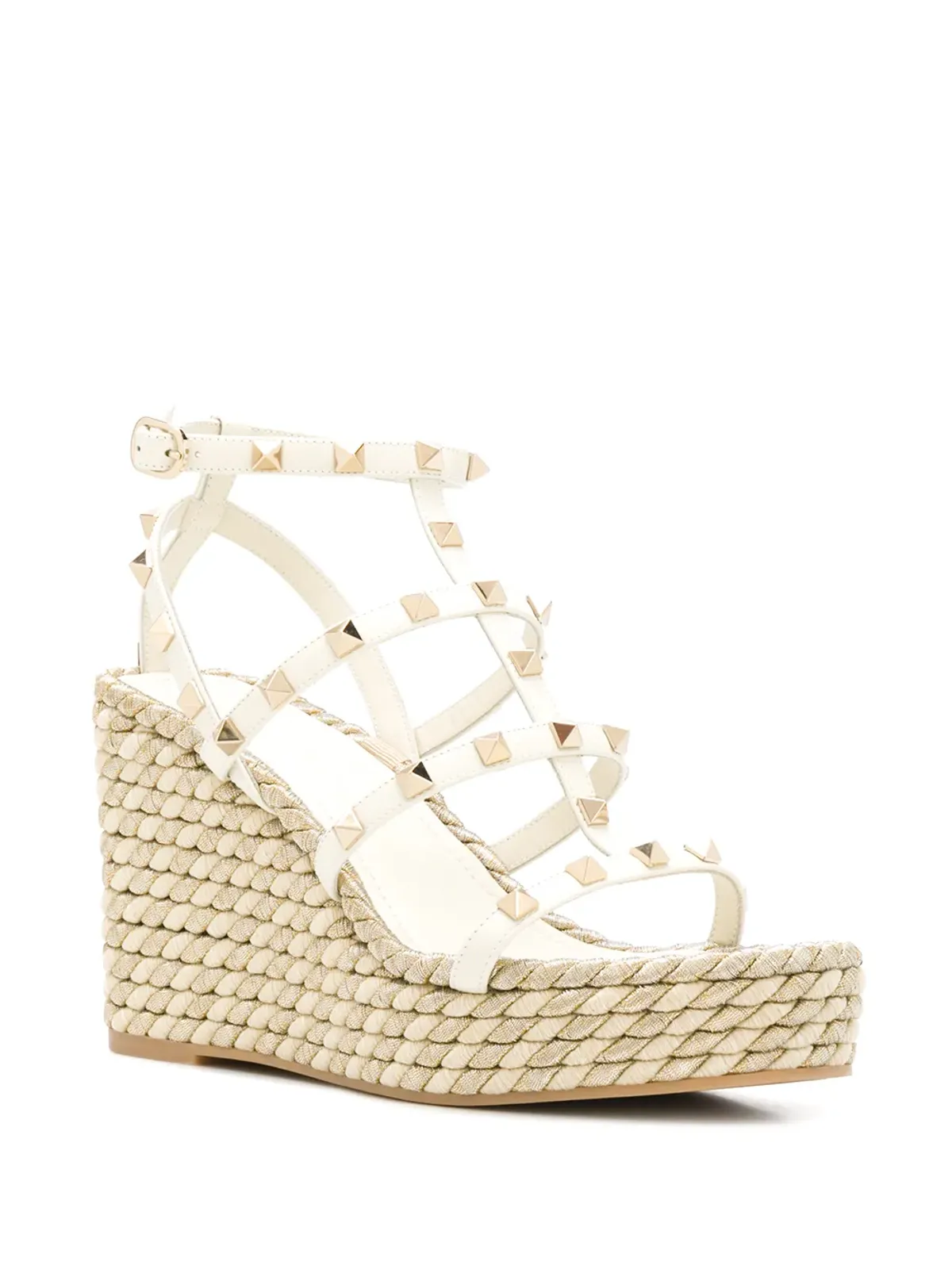 Valentino Garavani Rockstudウェッジサンダル - ニュートラルカラー - 画像2