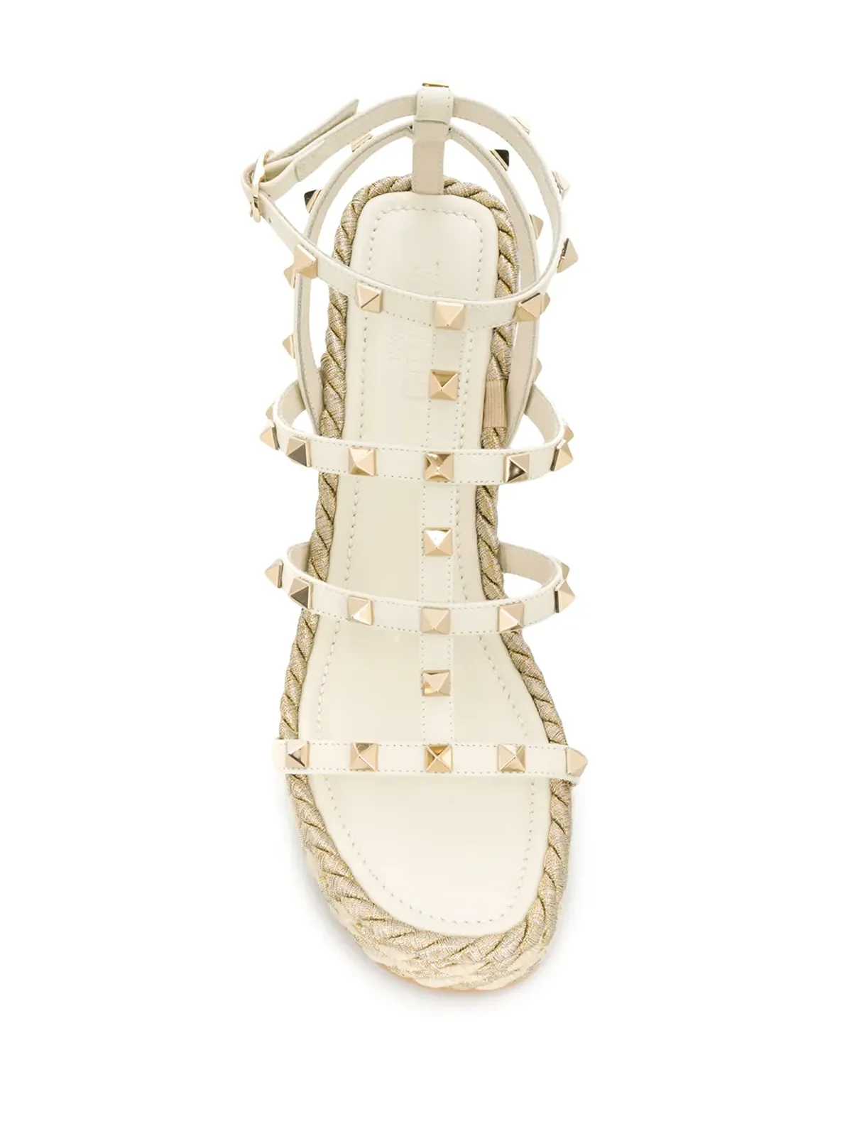 Valentino Garavani Rockstudウェッジサンダル - ニュートラルカラー - 画像4