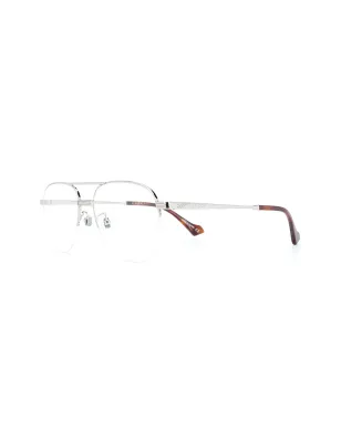 Gucci Eyewear ダブルブリッジ パイロットフレームメガネ - サムネイル2
