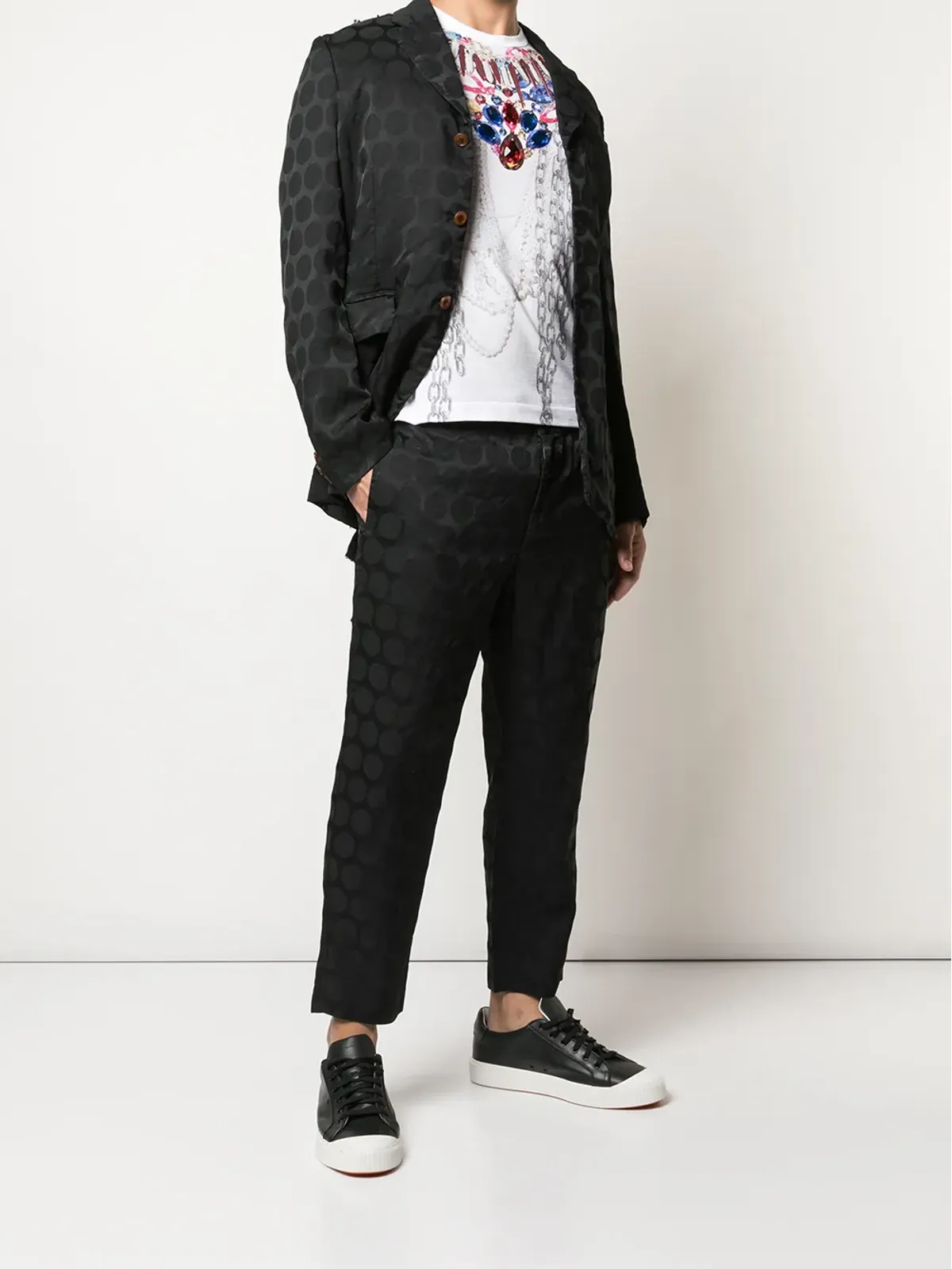 Comme des Garçons Homme Plus フリルディテール ブレザー - 画像2