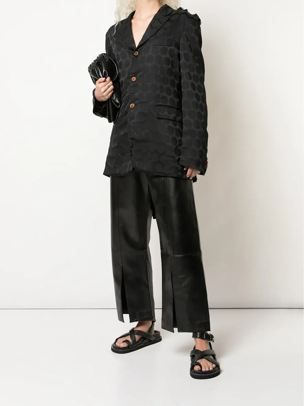 Comme des Garçons Homme Plus フリルディテール ブレザー - 画像3