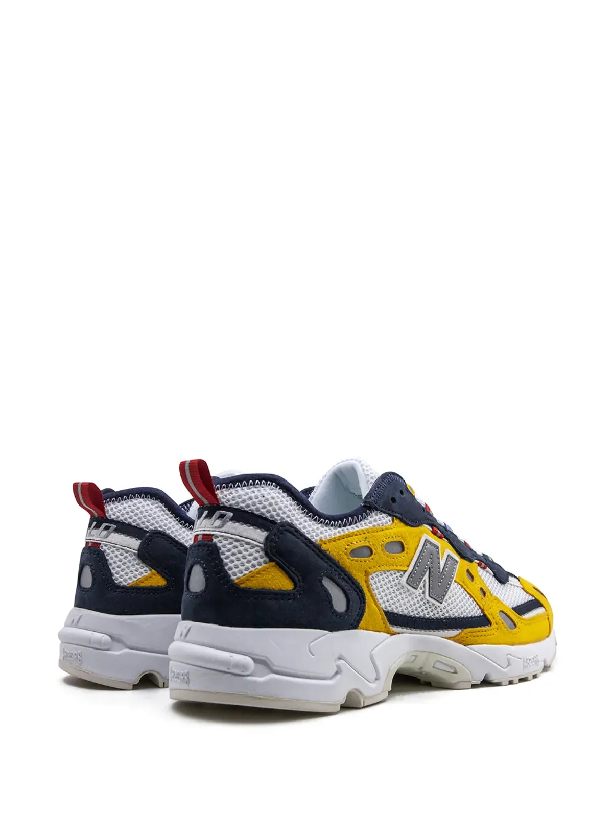 New Balance Aimé Leon Dore 827 イエロー スニーカー - 画像3