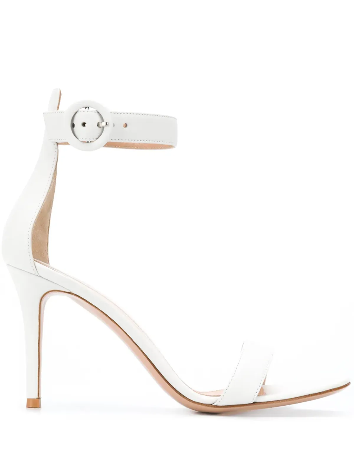 Gianvito Rossi Portofino 85mm レザーサンダル ホワイト - 画像1