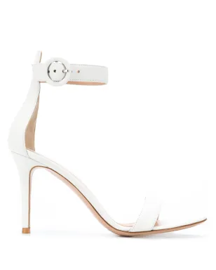 Gianvito Rossi Portofino 85mm レザーサンダル ホワイト - サムネイル1