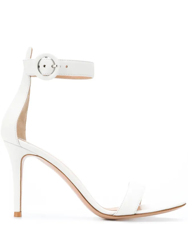 Gianvito Rossi Gianvito Rossi Portofino 85mm レザーサンダル ホワイトの商品画像