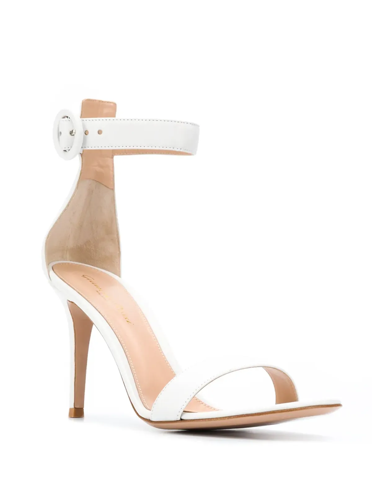 Gianvito Rossi Portofino 85mm レザーサンダル ホワイト - 画像2