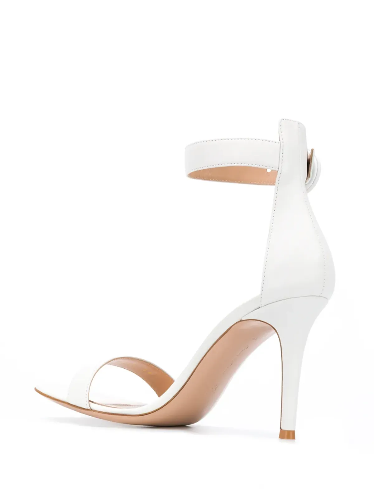 Gianvito Rossi Portofino 85mm レザーサンダル ホワイト - 画像3