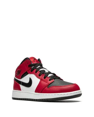 Jordan Kids エアジョーダン 1 Mid Chicago Black Toe スニーカー - サムネイル2