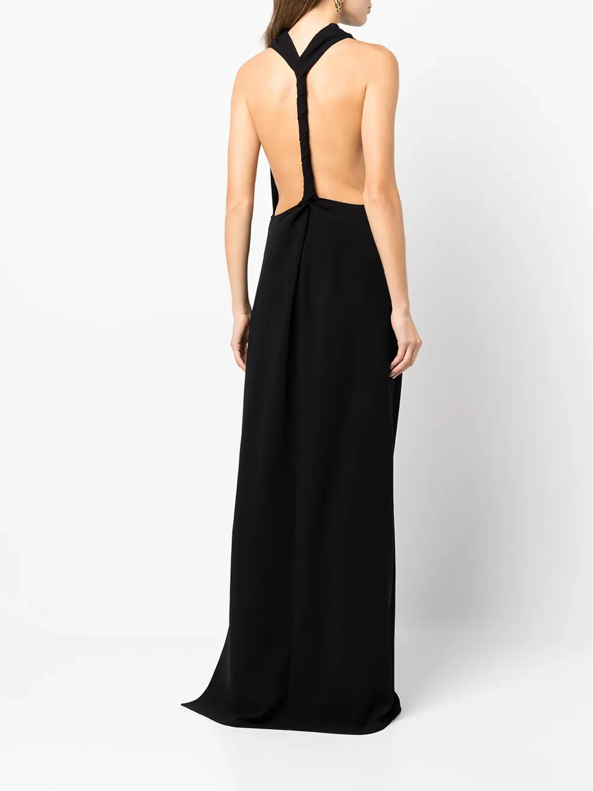 Proenza Schouler マットクレープバックレスドレス - 画像4