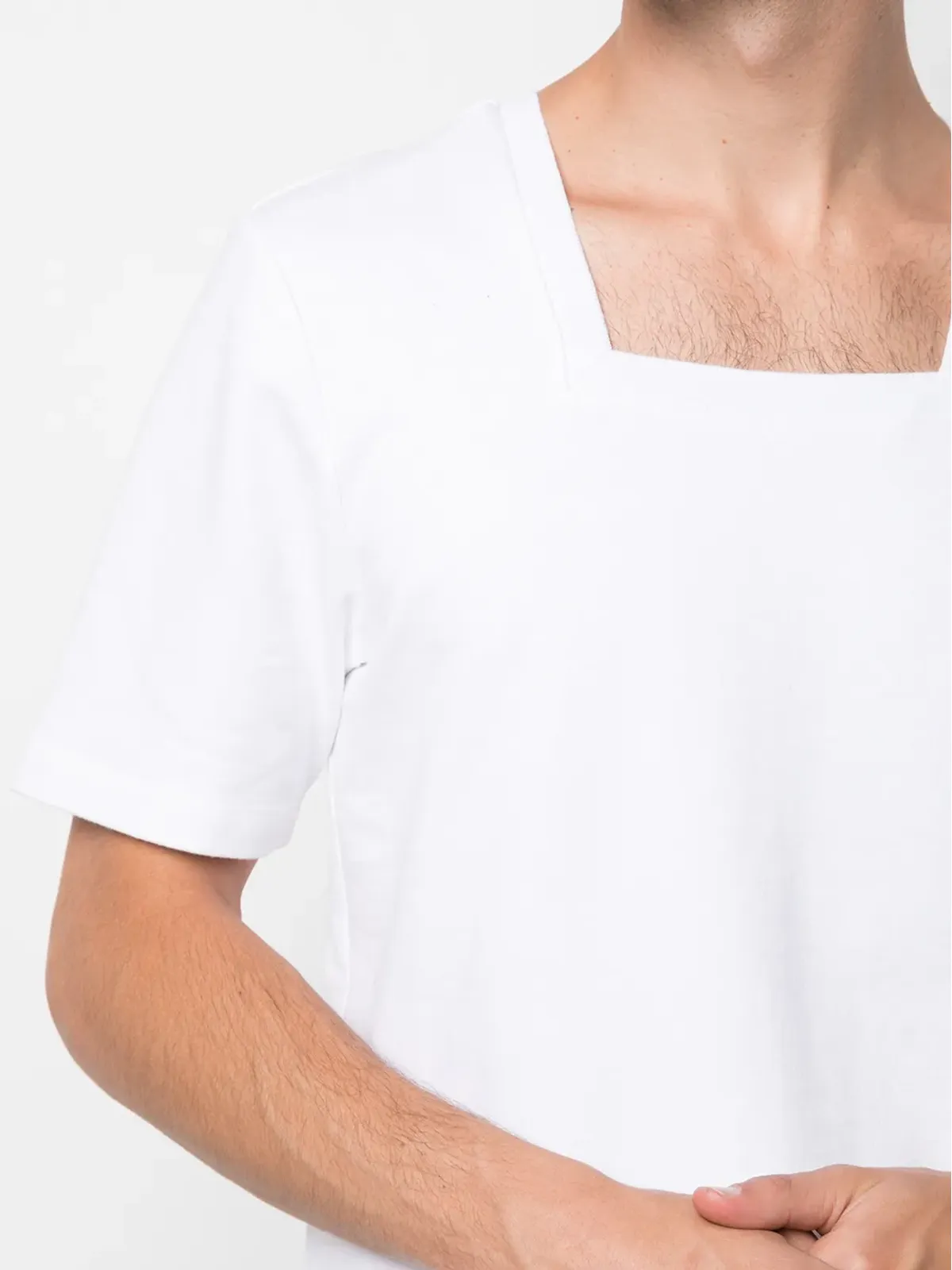 ROMEO HUNTE テリー素材 スクエアネック Tシャツ - 画像5
