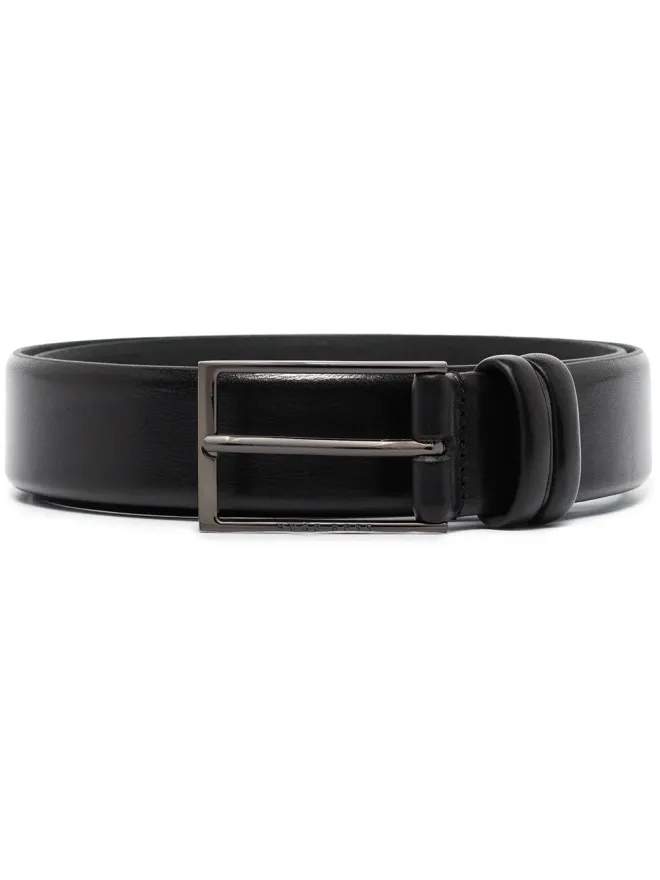 BOSS BOSS Carmello rectangle-buckle belt - Blackの商品画像