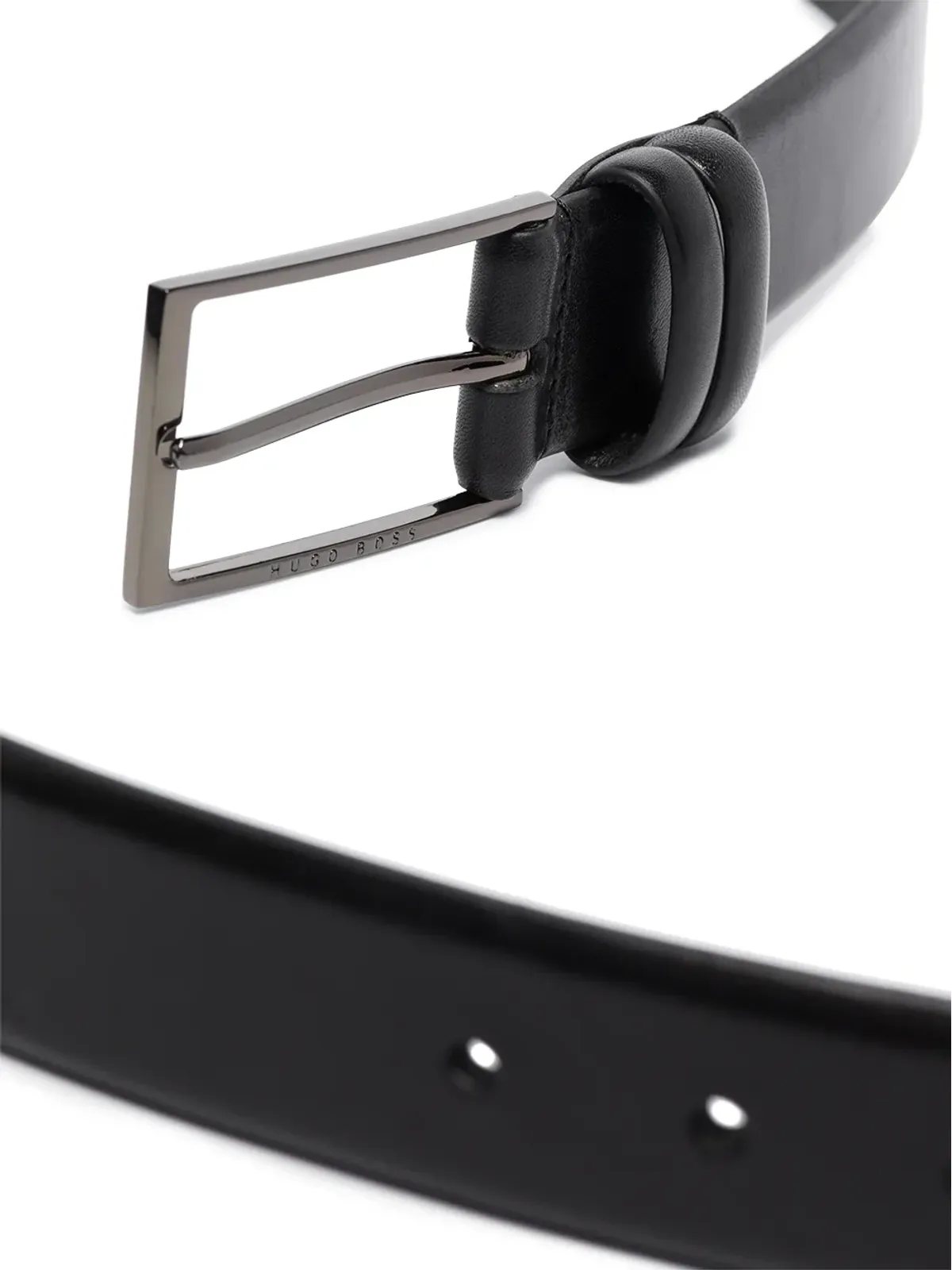 BOSS Carmello rectangle-buckle belt - Black - 画像3