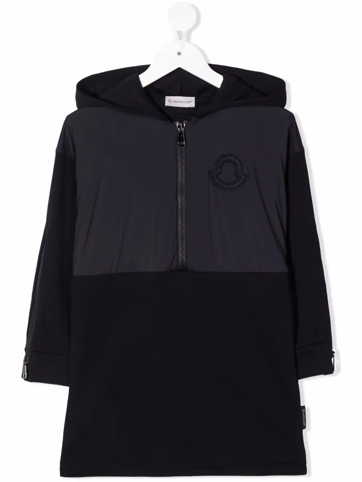 Moncler Enfant ジップアップフード付きドレス - 画像1