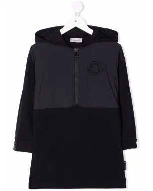 Moncler Enfant ジップアップフード付きドレス - サムネイル1