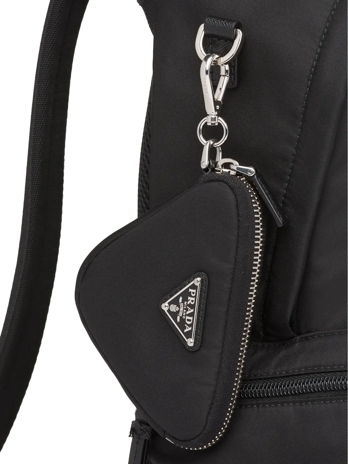 Prada Re-Nylon ロゴポーチ - 画像5