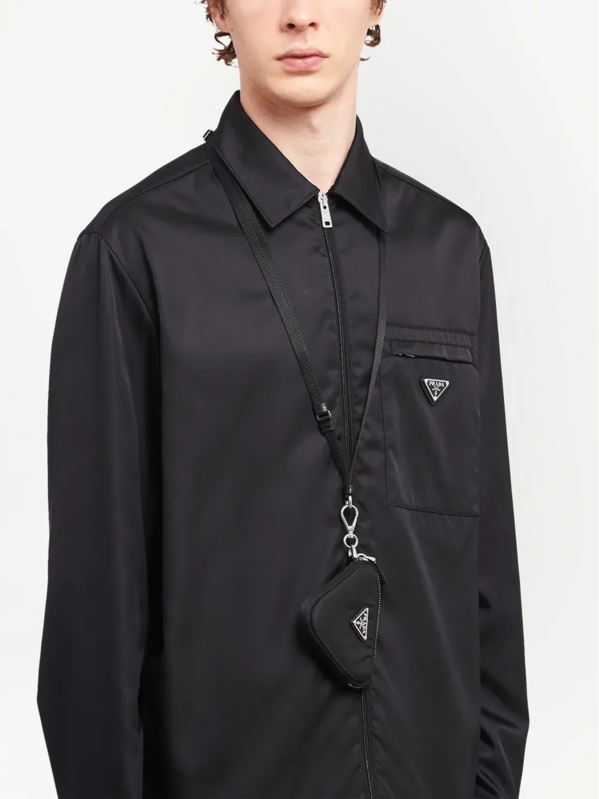 Prada Re-Nylon ロゴポーチ - 画像4