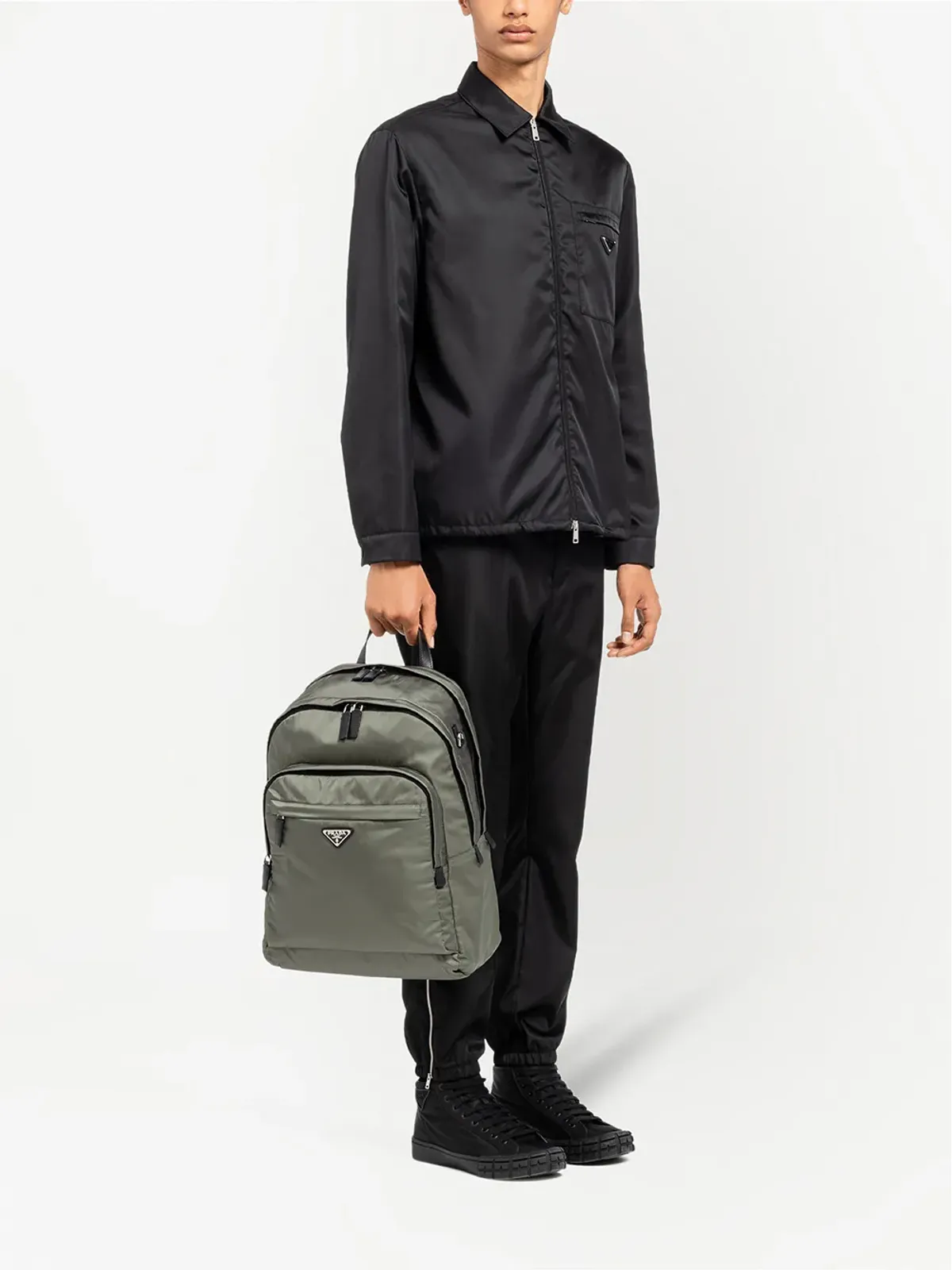 Prada Re-Nylon トライアングル ロゴ バックパック - 画像2